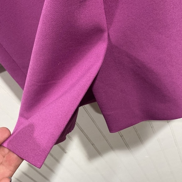 Boss Hugo Dress purple size 8 petite cap sleeve Danouk lined - Picture 11 of 12